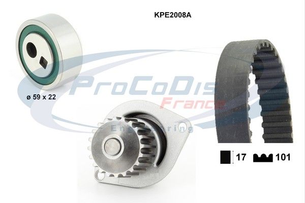 PROCODIS FRANCE Водяной насос + комплект зубчатого ремня KPE2008A